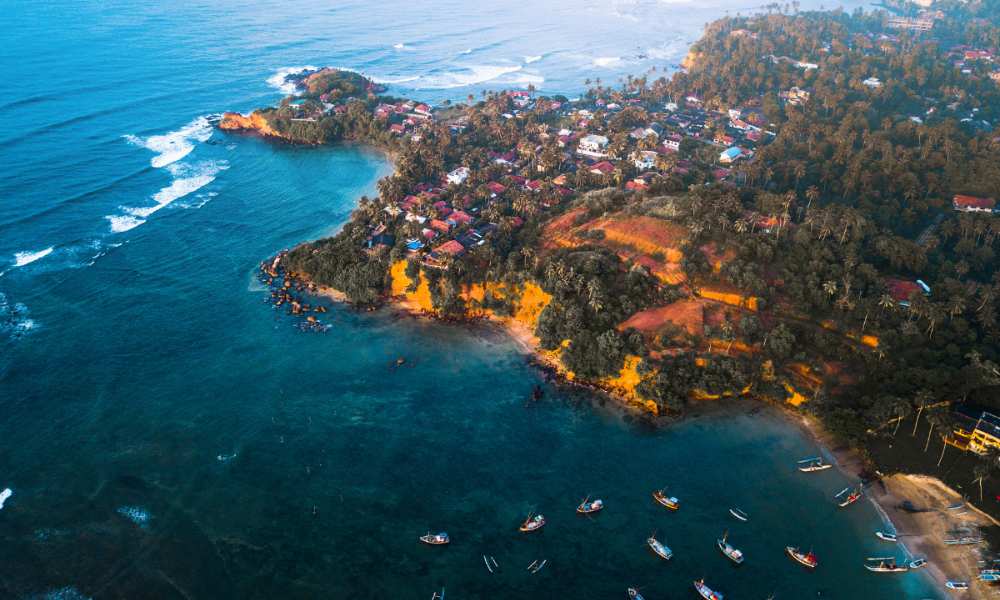 Sri Lanka coast line