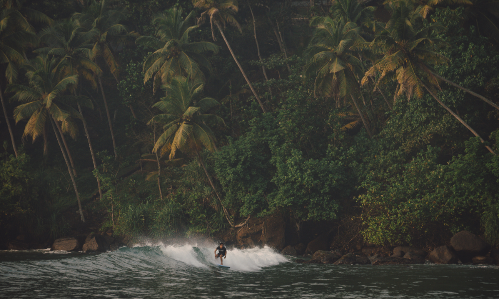 Surfer in Sri Lanka