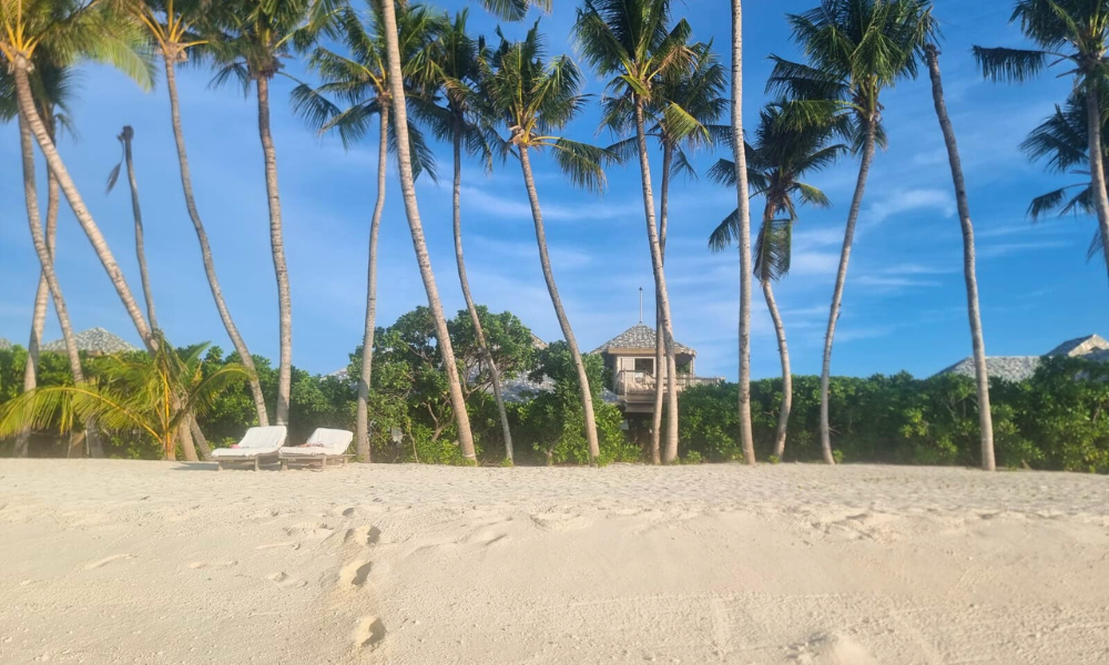 Soneva Secret beach view to the villa