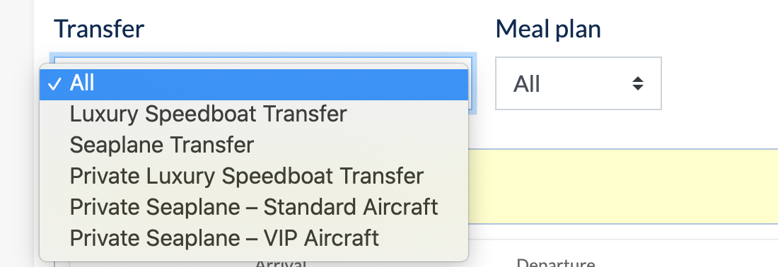 HBT transfer options